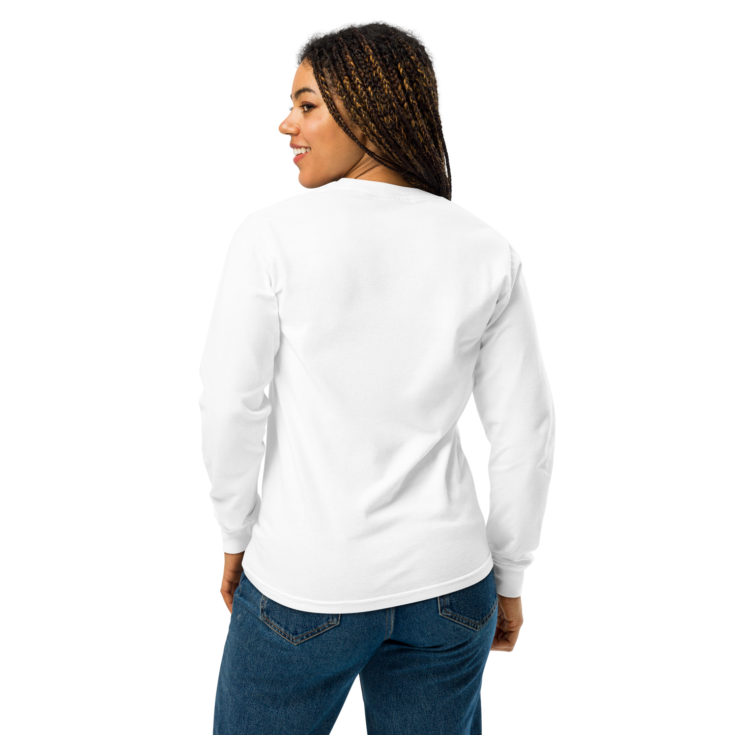 Garment-dyed heavyweight long-sleeve shirt