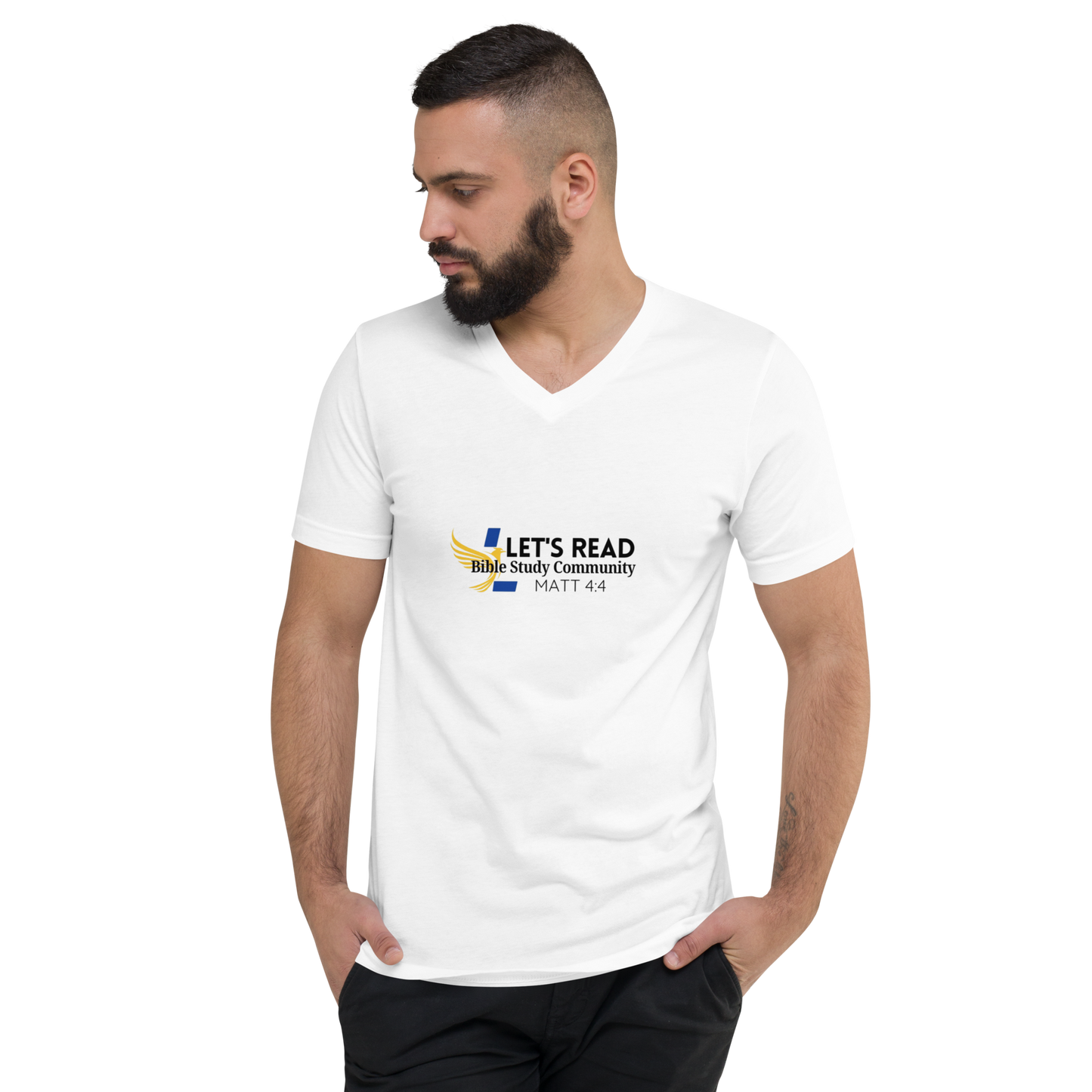 Unisex Short Sleeve V-Neck T-Shirt