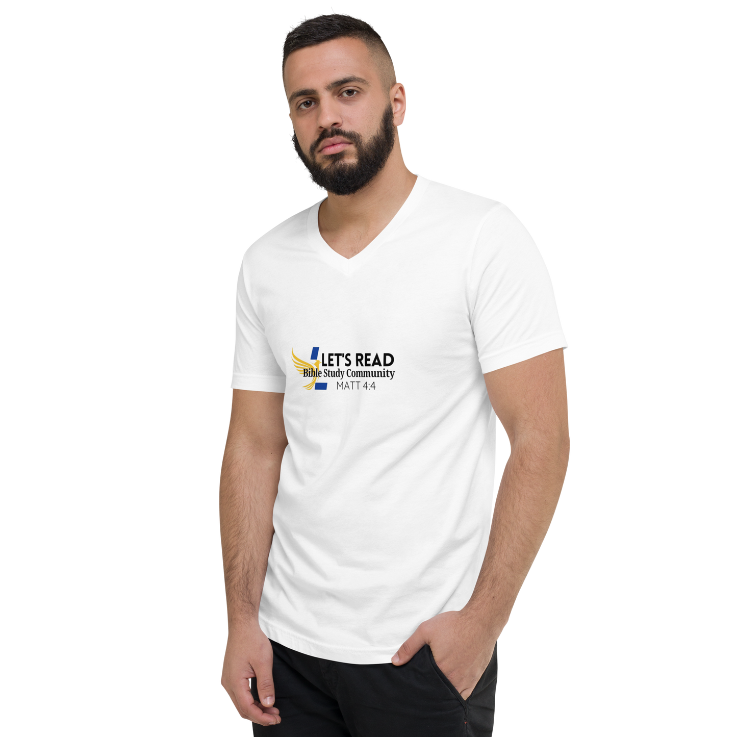 Unisex Short Sleeve V-Neck T-Shirt